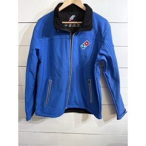 Domino's Gear Pizza Embroidered Blue Employee Jacket Men's Size Medium